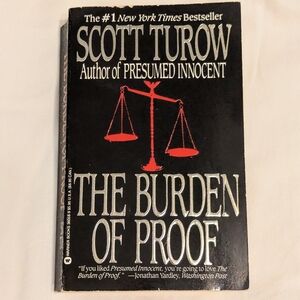 FREE W/ BUNDLE $25+ - The Burden Of Proof By Scott Turow